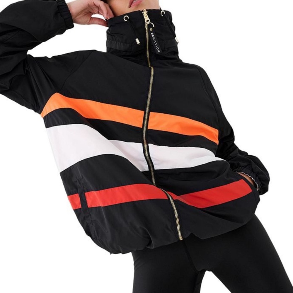 PE Nation Legacy Windbreaker Zip-Up Jacket Hood